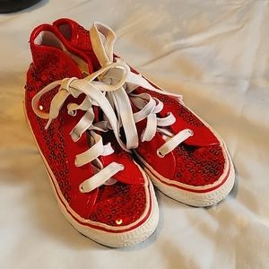 Sequined High Tops Girls size 12